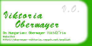 viktoria obermayer business card